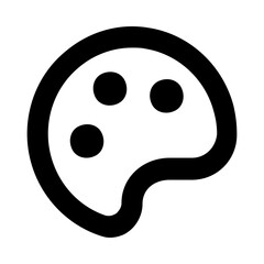 Fototapeta premium abstract Paint Shape line icon 