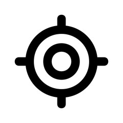 abstract Target Shape line icon 