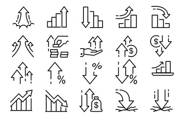 Line icon stock market