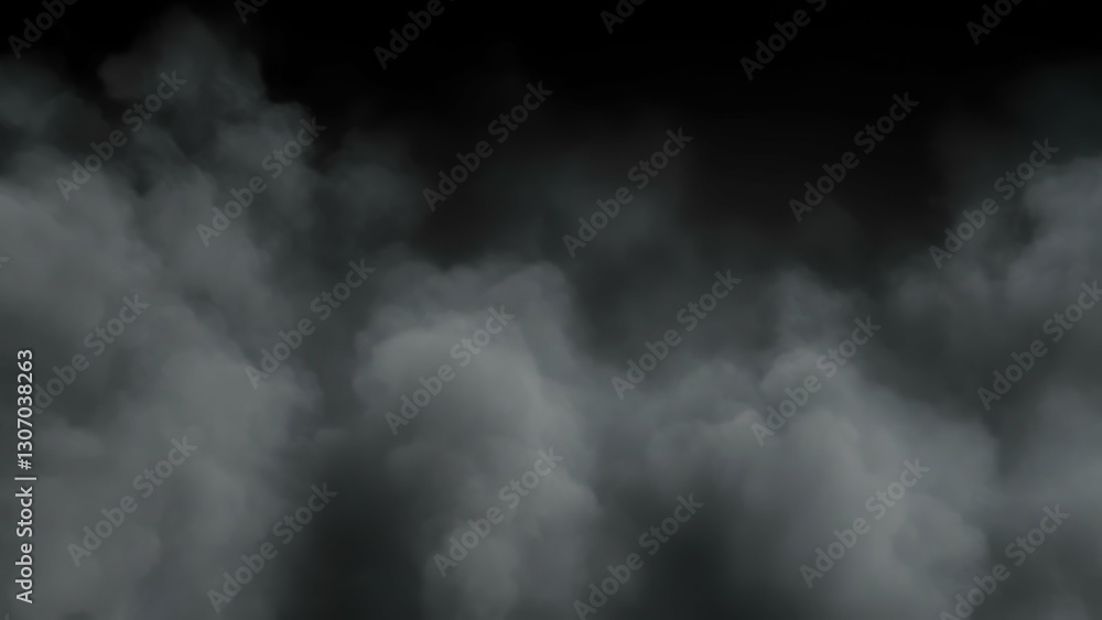 Poster dense, dark smoke swirling in an abstract pattern, creating a mysterious and atmospheric backdrop fo