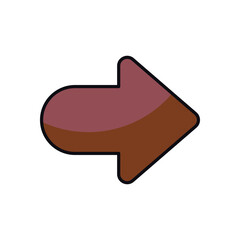 Right Arrow stock illustration