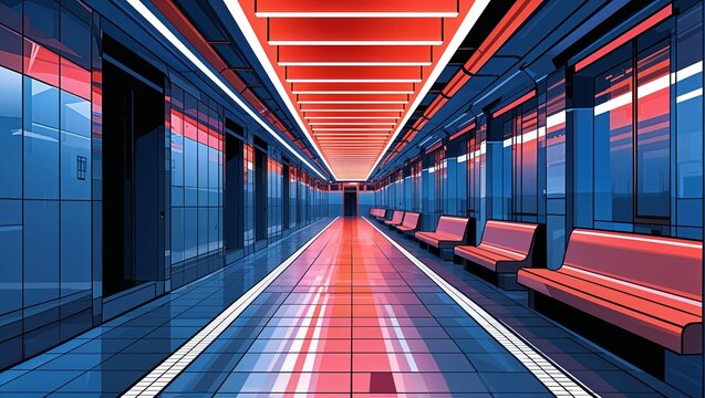 Light subway texture on abstract background design illustration 