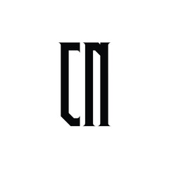 CN monogram logo design letter text name symbol monochrome logotype alphabet character simple logo