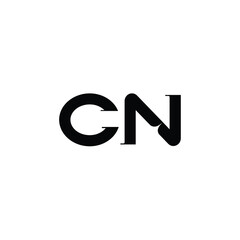 CN monogram logo design letter text name symbol monochrome logotype alphabet character simple logo