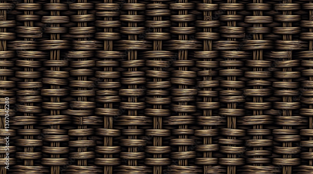 Poster woven texture: a close-up of a meticulously woven texture, showcasing a repeating pattern, adding vi