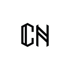 CN monogram logo design letter text name symbol monochrome logotype alphabet character simple logo