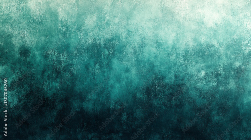 Poster a textured gradient background featuring soothing shades of teal and turquoise, creating a calming a