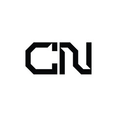 CN monogram logo design letter text name symbol monochrome logotype alphabet character simple logo
