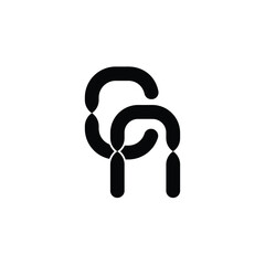 CN monogram logo design letter text name symbol monochrome logotype alphabet character simple logo