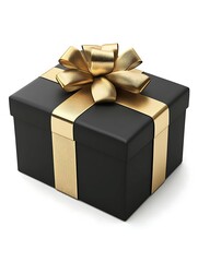 Gift Box, Gold Ribbon, Holiday, Present, Gift Wrapping