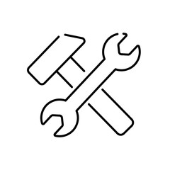 tools icon. tools icon line