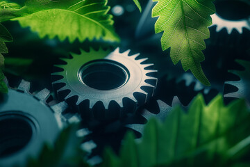Sustainable environment development goals. green energy and Green business. for bio-economy to limit climate change and global warming. Environmental drive gear technology