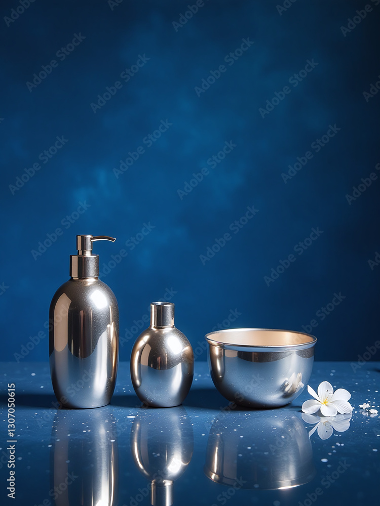 Poster the polished silver product display creates a sophisticated and elegant atmosphere when paired with 