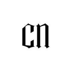 CN monogram logo design letter text name symbol monochrome logotype alphabet character simple logo