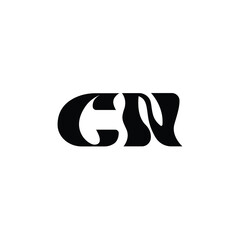 CN monogram logo design letter text name symbol monochrome logotype alphabet character simple logo