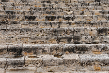 Ancient Stone Amphitheater with Weathered Steps
