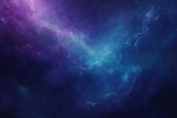 Fototapeta premium Abstract cosmic background featuring vibrant purple and blue hues with swirling clouds