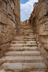 Ancient Stone Staircase in Historical Ruins