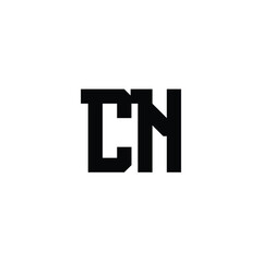 CN monogram logo design letter text name symbol monochrome logotype alphabet character simple logo