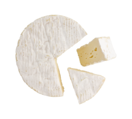 camembert cheese isolated