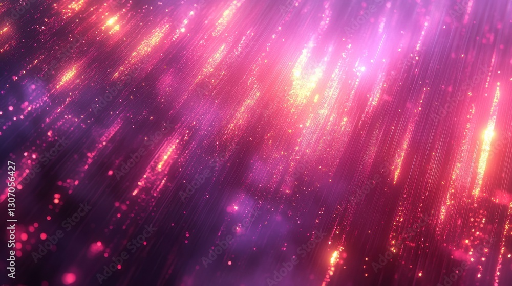 Poster a vibrant, abstract display of colorful light streaks, creating a dynamic sense of movement and dept