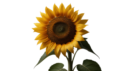 sunflower flower on transparent background. purple flower on transparent background