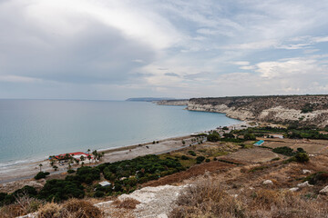 Scenic Coastal Landscape with Cliffs and Beach