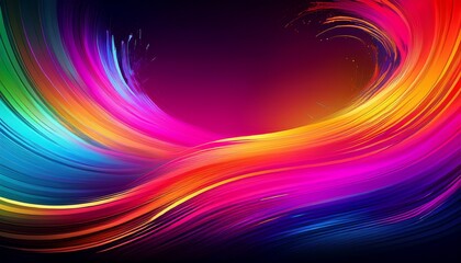 Obraz premium beautiful border frame colorful brush lines strokes background, graphic resource
