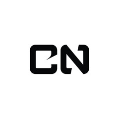 CN monogram logo design letter text name symbol monochrome logotype alphabet character simple logo
