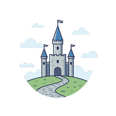Naklejka premium Fairy Tale Castle