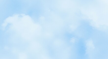 Obraz premium Soft blue sky subtly textured cloudscape. AI Generated