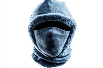 Arctic fleece balaclava isolated on white background 