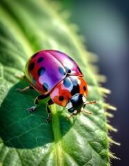 Fototapeta premium a ladybug with a dreamy, imaginary appearance