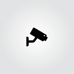 CCTV Camera icon logo flat vector design