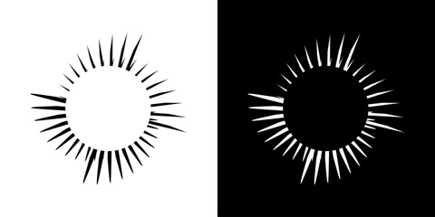 Dynamic abstract spiral sound wave rhythm lines. Circular spiral sound wave rhythm of lines. Circular futuristic abstract lines, black and white background.