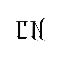 CN monogram logo design letter text name symbol monochrome logotype alphabet character simple logo