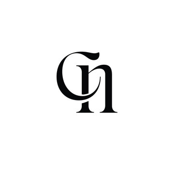 CN monogram logo design letter text name symbol monochrome logotype alphabet character simple logo