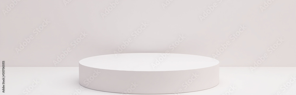 Poster Elegant Pedestal Or Platform Design Suitable For Beauty And Cosmetic Product Presentations In A Simple 3d Rendered Format As A Png File.
