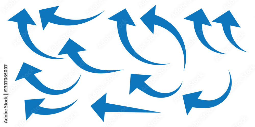 Canvas Prints curve arrows icon
