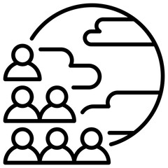 Overpopulation Outline Icon