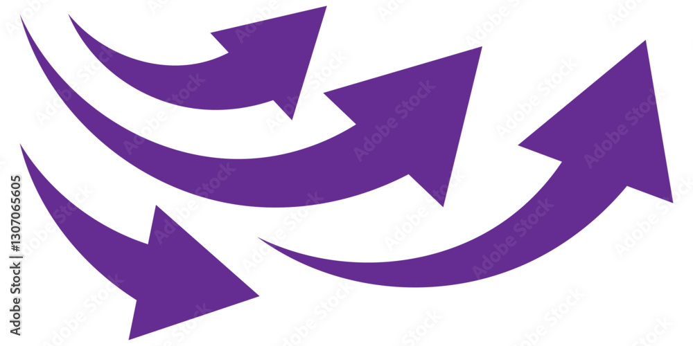Canvas Prints curve arrows icon