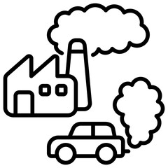Pollution Outline Icon