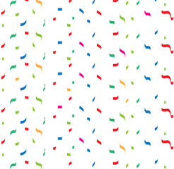 confetti isolated on transparent background. Bright festive tinsel.	
