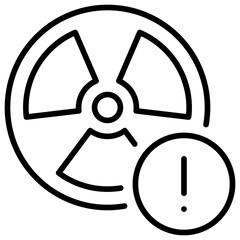 Radiation Outline Icon