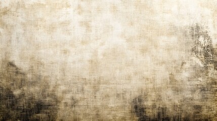 Fototapeta premium Rough and Textured Canvas Fabric Background in Beige Tones for Painting Themes