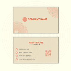 Modern simple color gorgeous look Polygonal Minimalist Elements Design Business Card Template