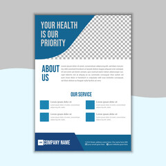 Medical  Health our services and promoted our identity and best services Flyer Template 