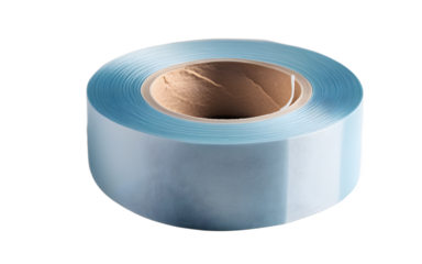 A roll of medical adhesive tape, isolated on a empty plain background