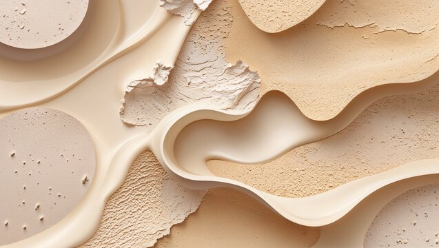 Cream beige texture on abstract background design illustration 