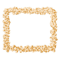 frame made of corn flakes,golden frame made of nuts,frame made of corn seeds,green leaves frame
green leaf frame,Message frame